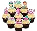 Produktbild Mermaids and Sea Creatures Party Pack Edible Cupcake Toppers - Stand-up Wafer Cake Decorations by Made4You