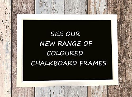 White Framed Chalkboard 420 x 600mm