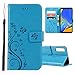 Produktbild Roreikes Samsung Galaxy A7 2018 Hülle,Flip Case Brieftasche Schmetterling Blumen Muster Premium PU Lederhülle Handyhülle Silikon Tasche Schutzhülle Magnetisch Stand Karten Slot für Samsung A7 2018