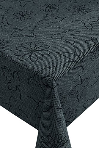Miami Gartentischdecke Tischdecke, grau, 130x180x0,4 cm, 25891