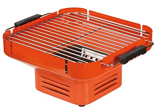 Preisvergleich Produktbild Tischgrill Holzkohle, Camping Grill, Klappgrill orange