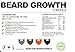 Pro Beard Growth Capsules, Pills, Tablets, x 100, Facial Hair Enhancement Supplement - 100 % Natural UK Made