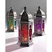 Produktbild Marokkanischen Stil Glass Lamp Lantern, farbigem Glas und Eisen, fair gehandelt, rosa und lila