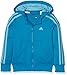 Produktbild adidas Mädchen Essentials 3-Stripes Breaker Kapuzenjacke, Unity Blue F16/Vapour Blue F16, 140