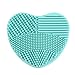 HENGSONG Silicone Makeup Washing Brush Egg Cleaning Brush Scrubber Cleaners Tool (Dark purple) (Green)