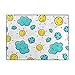 Produktbild DFHome Doormat Outdoor Mats Cartoon Sun and Clouds Entrance Waterproof Rugs Non Slip Front Door Carpet for House Hotel Patio Garage Mat2375 Bodenmatte