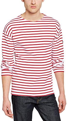 Mariniere Loctudy Long Sleeve T-Shirt - Blanc/Braise
