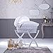Izziwotnot White Gift Wicker Moses Basket, Soft Grey