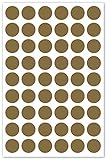 wandfabrik – Wandtattoo – 54 tolle Polka dots in gold - 2