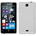 Produktbild PhoneNatic Case für Microsoft Lumia 430 Dual Hülle Silikon weiß S-Style + 2 Schutzfolien