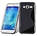 Produktbild Cadorabo DE-105364 Samsung Galaxy J5 (Modell 2015) Handyhülle aus flexiblem TPU Silikon im S-Line Design Schwarz