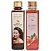 HEAVY DISCOUNT!! Khadi Mauri Maha Bhringraj Hair Oil & Natural Honey Herbal Shampoo Combo Pack of 2 Ayurvedic Herbal 250 ml each RS.349.00