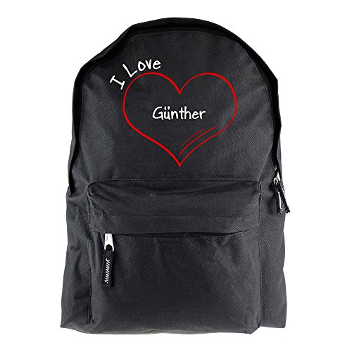 Preisvergleich Produktbild Rucksack Modern I Love Günther schwarz