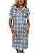 Italian Fashion Yara Short Sleeve Maternity/Nursing Nightdress,Size L,Black-Blue