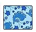 Produktbild Mouse Pad - Blue Swirls and Flower - Ultra Thin Polycarbonate Professional-Grade Gaming Mouse Mat - Non-Slip Adhesive Base