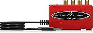 Behringer UCA222 U-Control Ultra-Low Latency 2 In/2 Out USB Audio Interface