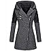 Produktbild Hanomes Damen pullover, Frauen warme dünne Jacke dicken Parka Mantel Winter Outwear mit Kapuze Reißverschluss Mantel