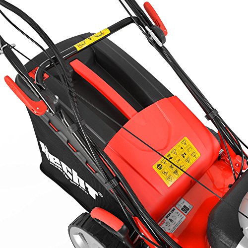 HECHT Benzin-Rasenmäher 5534 SWE Benzin-Mäher + Elektro-Start Funktion (Schnittbreite 51 cm, 60 Liter Fangkorbvolumen, 7-fache Schnitthöhenverstellung 25-75 mm, Radantrieb und Elektro-Start-Funktion) - 4