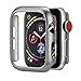 Produktbild TianranRT Ultra Dünn PC Sprühen Gehäuse Schutz Stoßstange Gehäuse Abdeckung Für Apple Watch 4 44 mm (Silber,44MM)