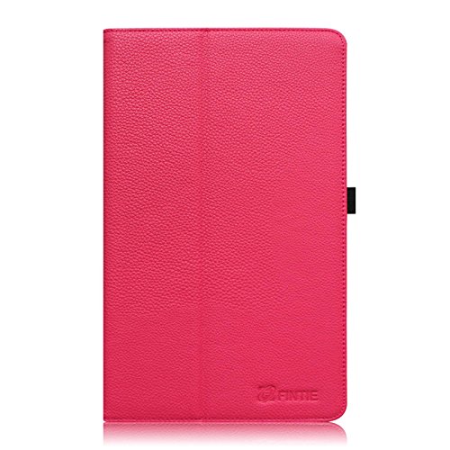 Fintie Odys Ieos Quad white Edition X610092 / Ieos Quad Pro Office Edition (10,1 Zoll) Tablet-PC Hülle – Slim Fit Folio Kunstleder Schutzhülle Cover Tasche mit Ständerfunktion und Stylus-Halterung, Magenta - 5