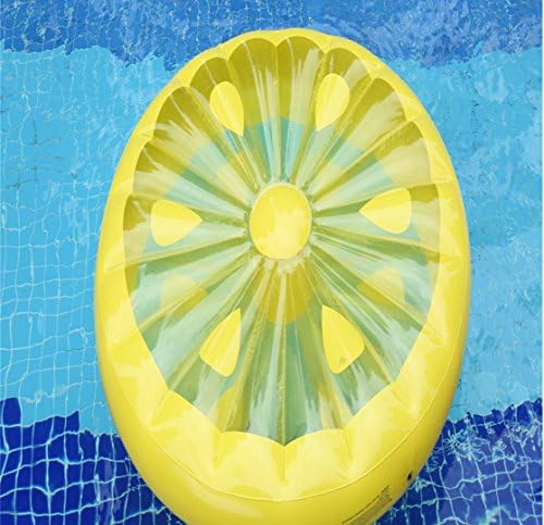 WZG Floatie Kings, Swimming Pool Float Raft Lemon Style For Adults And Kids Toys Fruit Floaty(160Cm*20Cm)