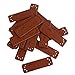 Produktbild non-brand Sharplace Handmade Leder Labels Etiketten Einnähetiketten Kleideretiketten 20 Stk - Braun 3#, 51 × 15 × 1 mm