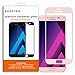 Produktbild Samsung Galaxy A7 (2017-Version) Full Screen Platte aus gehärtetem Glas Screen Protector mit Rose Pink Kanten, Härte 9H und Anti-Fingerprint Oleophobic umhüllte-Rose Pink