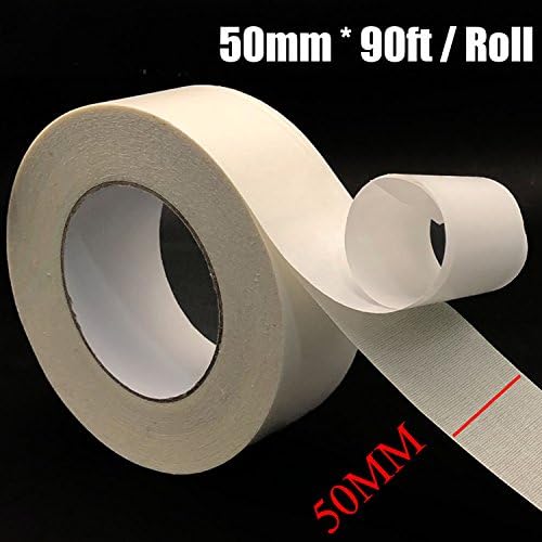 Carpet Tape - 90ft Roll Double Sided Sticky Tape Rug Gripper for Wooden Floors Rug Gripper On Any Floor 50MM