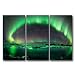Produktbild 3 Stück Art Wand Bild Aurora Borealis Ice schneit bei Nacht Prints auf Leinwand Die Landschaft Bilder Öl für Home Moderne Dekoration Print Decor für Kinder Raum