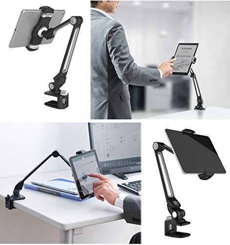 ZenCT Tablet Halterung,Desktop-Ständer Multi-Winkel Aluminium Tablet Halter für iPad Air Mini, Galaxy Tab, E-Reader 4″-10.1″ - 6