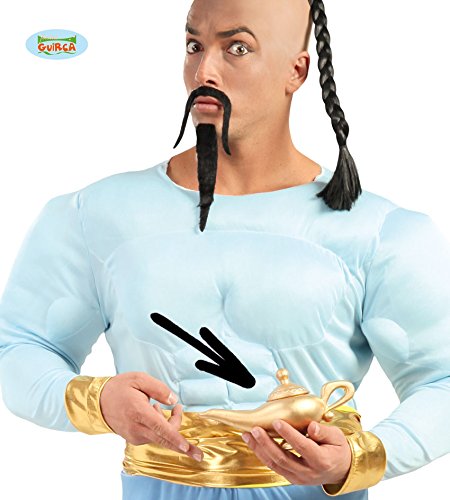 Rudy lámpara de Aladino de plástico para Disfraz de Genio, Color Oro, 18322 