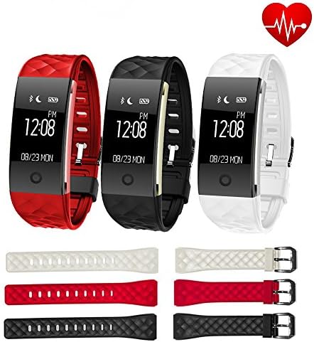 FANCY CHERRY® Fitness Tracker S2 HR Smart Watch IP67 Waterproof Sports Activity Tracker Pedometer Cycling Calorie Wristband Call/SMS Whatsapp Reminder for Samsung iPhone Android IOS Smartphone