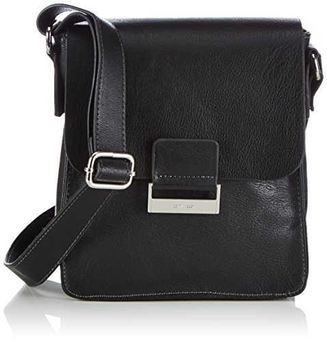 Gerry Weber Td Flap Bag M, Women's Cross-body Bag, Black (black 900), 19x22x8 cm (B x H x T)