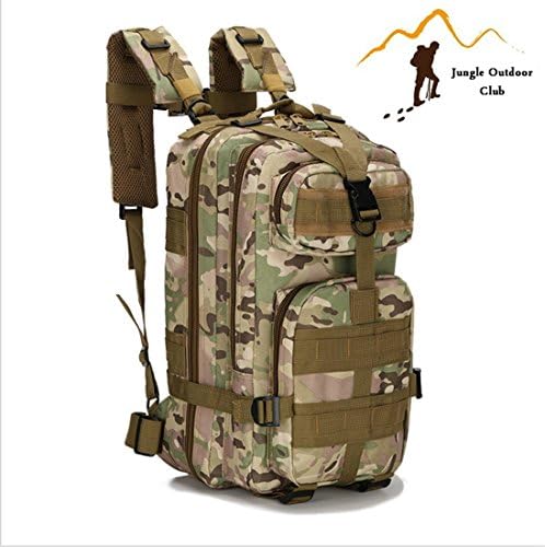 Jungle Field 3P Bag 30L MOLLE Attack Pack Military Rucksack Hiking Camping Climbing recreation cycling Tactical Backpack ,CP camouflage