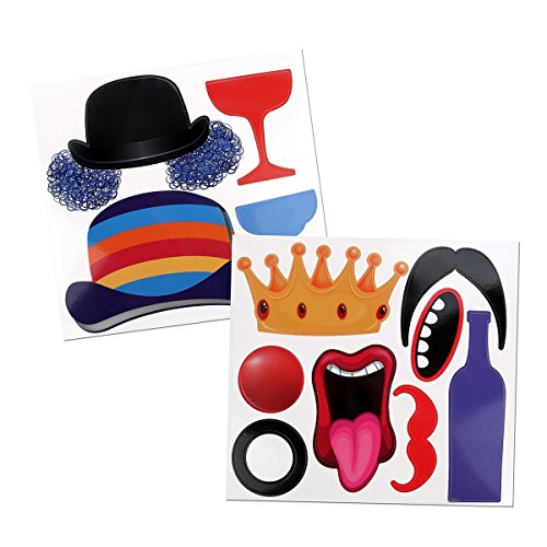 Itian 58 Stück Bunten DIY-Panel-Partyspaß Zubehör Requisiten für die Hochzeit Weihnachten Geburtstag Party Dusche Dekor - 7