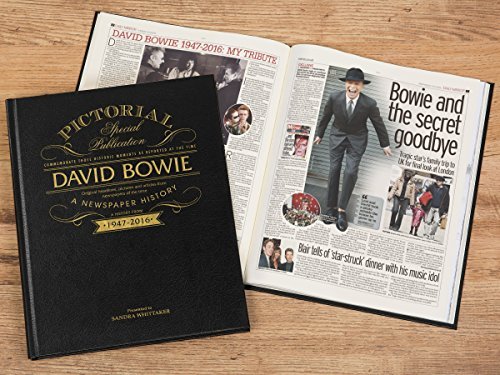 Personalised David Bowie Pictorial Edition Newspaper Book
