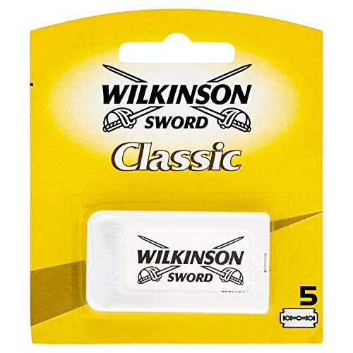 Wilkinson Sword Classic - Cargador de 5 Cuchillas de Afeitar de Doble Filo