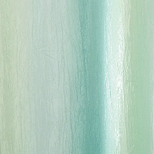 mDesign Duschvorhang Ombre – Größe: 200 x 180 cm, Farbe: Blau / Grün – Wasserabweisend – Vorhang Badezimmer – Dusche Badewanne – Pflegeleicht - 3