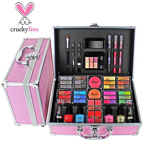 Makeup Beauty Vanity Case Organizer Eyeshadow Delights Love Urban Beauty Teenage Carry Set