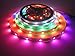 Produktbild APA102 Pixel RGB LED Streifen, 16.6FT/5M 150 LED Doppelte Signalleitung Traumfarbe LED Beleuchtung Streifen, 30Leds / M 5050 RGB SMD Digitale Flexible Streifen licht DC 5V Nicht-Wasserfest (Weiß PCB)