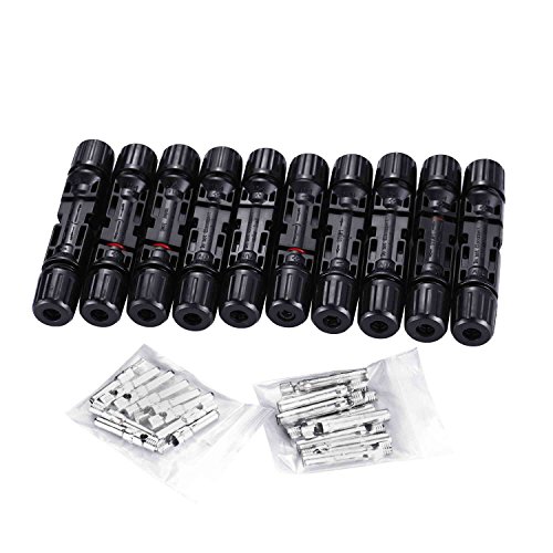 Fafada 5 Paar MC4 Solarstecker Solar 5 Stecker 5 Buchse Kupplung Stecker Buchse Kupplung Stecker Neu