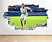 Price comparison product image H960 Ronaldo Real Madrid Football Smashed Wall Decal 3D Art Stickers Vinyl Room(Medium (52x30cm))