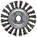 Produktbild Weiler Vortec Pro Wide Face Wire Wheel Brush, Threaded Hole, Carbon Steel, Partial Twist Knotted, 4 Diameter, 0.014 Wire Diameter, 5/8-11 Arbor, 20000 rpm by Weiler