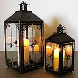 garten laternenstab Dieses 2-teilige Laternen-Set, im antiken Style, lässt sich vielseitig nutzen z.B. im Wohnraum, Terrasse, Balkon, Garten...