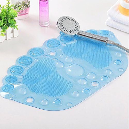 hyl Non-slip plastic mats bathroom mats ( Color : Light blue , Size : 58*33cm )