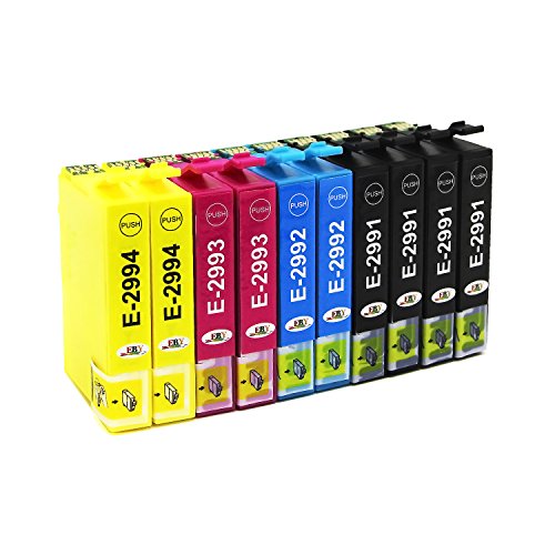 EBY 29 xl Cartuchos de tinta de repuesto compatibles para Epson expression home XP-245 XP-442 XP-342 XP-345 XP-332 XP-235 XP-432 XP-335 XP-435 XP-247 XP-445 10 pack 4Negro 2Cian 2Magenta 2Amarillo EBY 29 xl Cartuchos de tinta de repuesto compatibles para Epson expression home XP-245 XP-442 XP-342 XP-345 XP-332 XP-235 XP-432 XP-335 XP-435 XP-247 XP-445 10 pack 4Negro 2Cian 2Magenta 2Amarillo