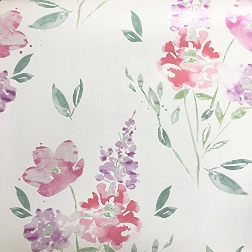 Price comparison product image Crown Sancerre Floral Wallpaper Red M1045SL