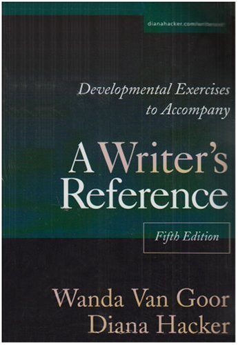 Developmental Exercises to Accompany A Writer's Reference by Diana Hacker (2002-10-07) gratuit