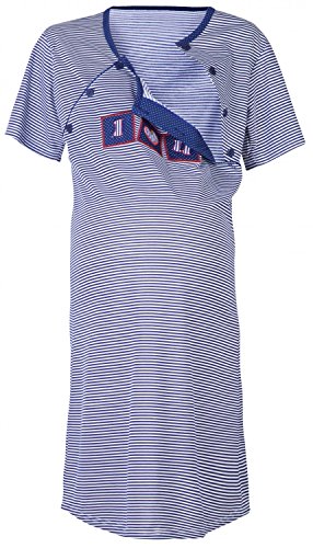 Happy Mama Women's Maternity Hospital Gown Nightie for Labour & Birth. 139p (Navy, UK 10/12)