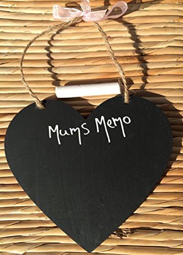 Little Miss Scrabbled - Personalised Hanging Chalk Board - WOODEN HEART - MUM...